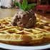 Waffle with Ice Cream