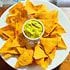 Nachos with Guacamole Dip