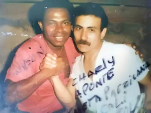 Wilson Manyoma con Charly Aponte